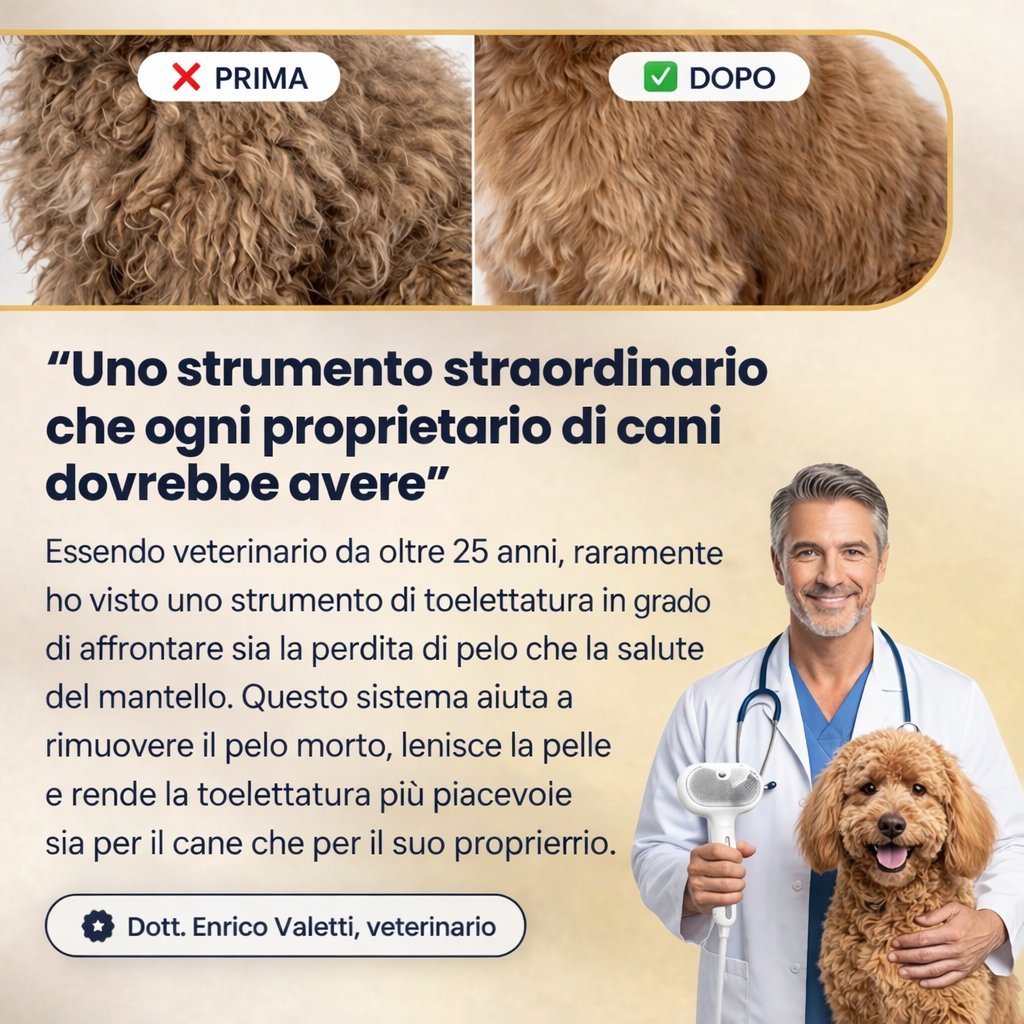 ZeroPeli - Addio peli ovunque e bagni stressanti in meno di 2 minuti 🐶🐱✨